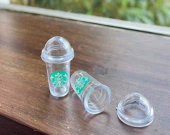 1 Treat CUSTOM 6 Pc Lot LPS LOL Doll House HOT PINK 5 STARBUCKS Frappe Mug Cup