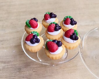 10 Loose Orange Puff Dollhouse Miniatures Food Deco Yummy Pastry Bakery