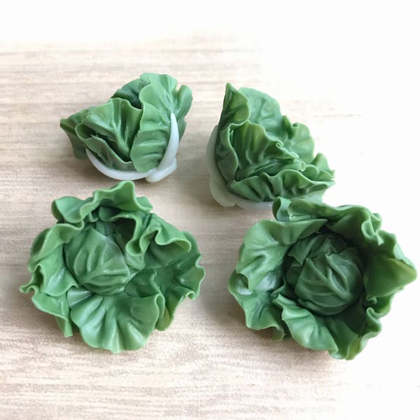 2/5/10/20Pcs. Miniature Cabbage, Miniature Vegetable, Dollhouse Vegetable, Dollhouse Cabbage, Miniature Fairy Garden, Green Cabbage, VG017