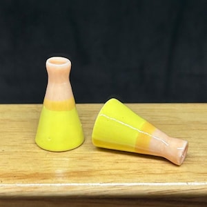 2 pcs.Miniature Vase,Miniature Ceramic Vase,Doll&#39;s House Decoration,Miniature Flower Vase,Miniature Accessories,Miniature Dollhouse