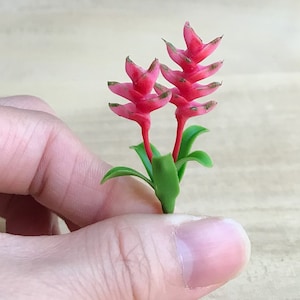 Miniature Flower,Miniature Orchid Clay Flower,Dollhouse Flower,Miniature Garden,Dollhouse Orchid Flower, Dollhouse,Miniature Orchid