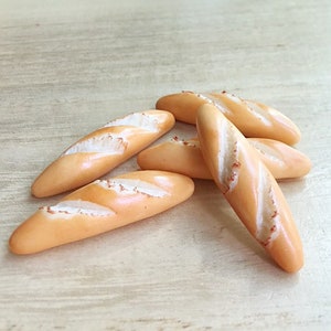 5Pcs.Miniature Bread,Miniature Bakery,Dolls house,Dolls House bakery,Dolls house bread,Miniature bakery,polymer clay bread,Miniature