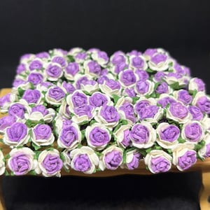 10 mm.Miniatur Maulbeerpapier Blumen,Miniatur Papierblume,Mini Rose Blume,Papierblume,Miniatur Rose,Papier Rose,DIY Blume