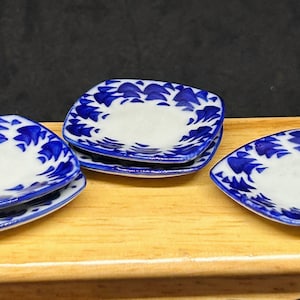 5Pcs Miniature plate,mini ceramic plate,miniature food plate,cake plate,small plate,dollhouse plate,dollhouse miniarue plate