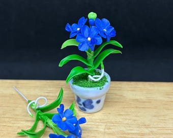 Miniature Flower,Miniature Clay Flower,Dollhouse Garden,Dollhouse Flower,dollhouse clay flower,Dollhouse, Diy