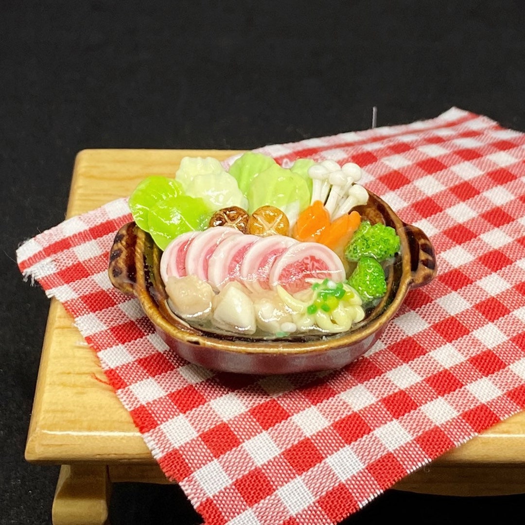Miniature Japanese Food Miniature Sukiyakiminiature Hot Etsy UK