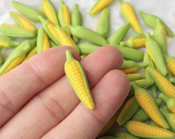 10 or 20 pcs. Miniature Corn ,Miniature Vegetable, Dollhouse Corn, Handmade Miniature Corn, Mini Corn, Dollhouse Vegetable, Mini Corn, VG040