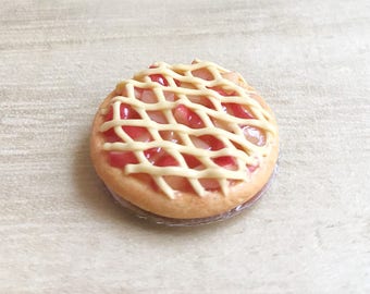 Miniature Apple Pie on Aluminum Tray,Dollhouse Pie,Miniature Pie,Miniature Sweet,Dollhouse Bakery,Miniature Fake food