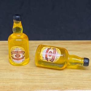 5 pcs. Miniature Whisky Bottle, Miniature Alcohol Bottle, Resin Bottle