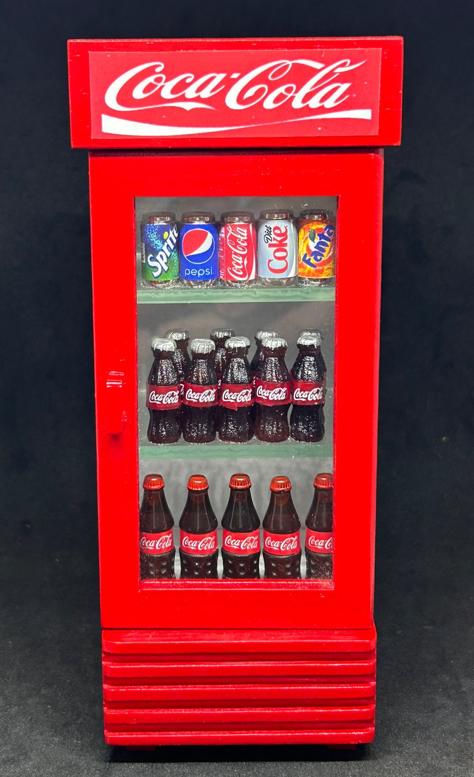 Miniature Coca Cola Wooden Cabinet,miniature Showcase,miniature