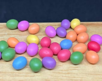8 pcs. Mix Easter Eggs,Miniature Eggs,Dollhouse Easter Eggs,Miniature Easter,Easter Eggs,Dolls and Miniature,Miniature in handmade,Easter