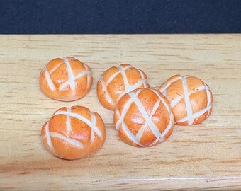 5 Pcs.Miniature Bread,Miniature Bakery,Handmade Bread,Dolls House bakery,Dolls house bread,Miniature bakery,polymer clay bread,Miniature