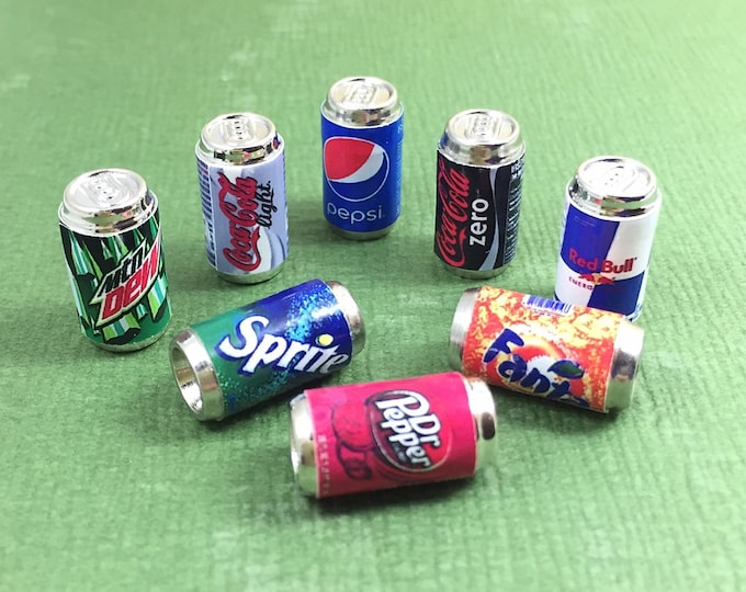 Miniature Mix Cans Miniature Cans Miniature Coke Cans - Etsy