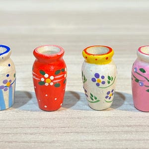 Miniature Vase,Dollhouse Flower Vase Miniature Flower Vase,Dollhouse Vase,Miniature Handmade Vase,Dollhouse Flower Vase,Vase