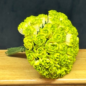 50pcs.8mm.Miniatuur moerbei papieren bloem, miniatuur papieren bloem, mini roos bloem, papieren bloem, miniatuur roos, moerbei papier