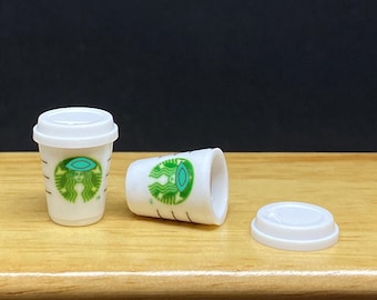 Toyvian Mini Tazza per Casa delle Bambole Tazza da Caffè in Miniatura Decorazione per Scena in Miniatura Accessorio per Casa delle Bambole Piccola e Realistica