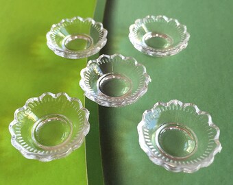 2/4pcs.Miniature Acrylic Dessert Bowl,Miniature Bowl,Miniature Plate,Miniature food,Dollhouse Bowl,Dollhouse miniature,Miniature food,DIY