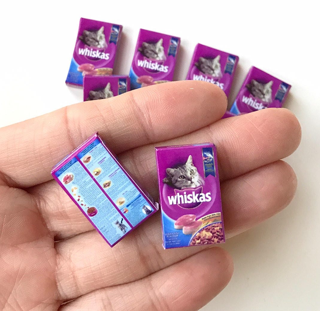 Miniature Cat Food BoxMiniature Paper BoxMiniature Cat | Etsy