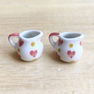2 pcs.Miniature Pitcher,Miniature Empty Pitchers,Dollhouse Pitcher,Miniature Water Pitcher,Miniature Vase,Pitchers
