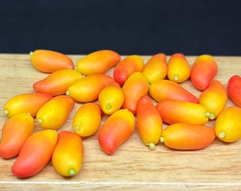 8 pcs.Miniature Mango,miniature sweet,Mango,Miniature Fruit,Dolls and Miniature,Miniature Accessories,Asian Fruit,Dollhouse