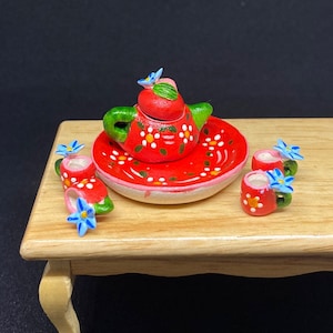 Miniature Tea Set,Miniature Coffee Set,Miniature Kettle,Miniature Chinese Tea Set,Miniature Sweet,Doll House,Handmade Miniature