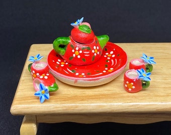 Miniature Tea Set,Miniature Coffee Set,Miniature Kettle,Miniature Chinese Tea Set,Miniature Sweet,Doll House,Handmade Miniature