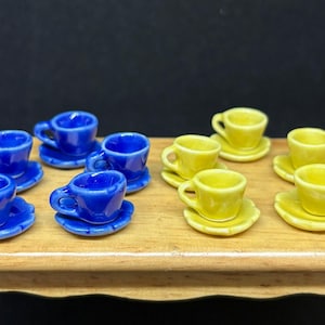 5 Miniature Empty Coffee Cup Set Miniature,Dollhouse Coffee Cup,Miniature Coffee,Dollhouse Coffee,Mini Coffee Cup,Dollhouse DIY
