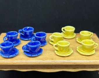 5 Miniature Empty Coffee Cup Set Miniature,Dollhouse Coffee Cup,Miniature Coffee,Dollhouse Coffee,Mini Coffee Cup,Dollhouse DIY