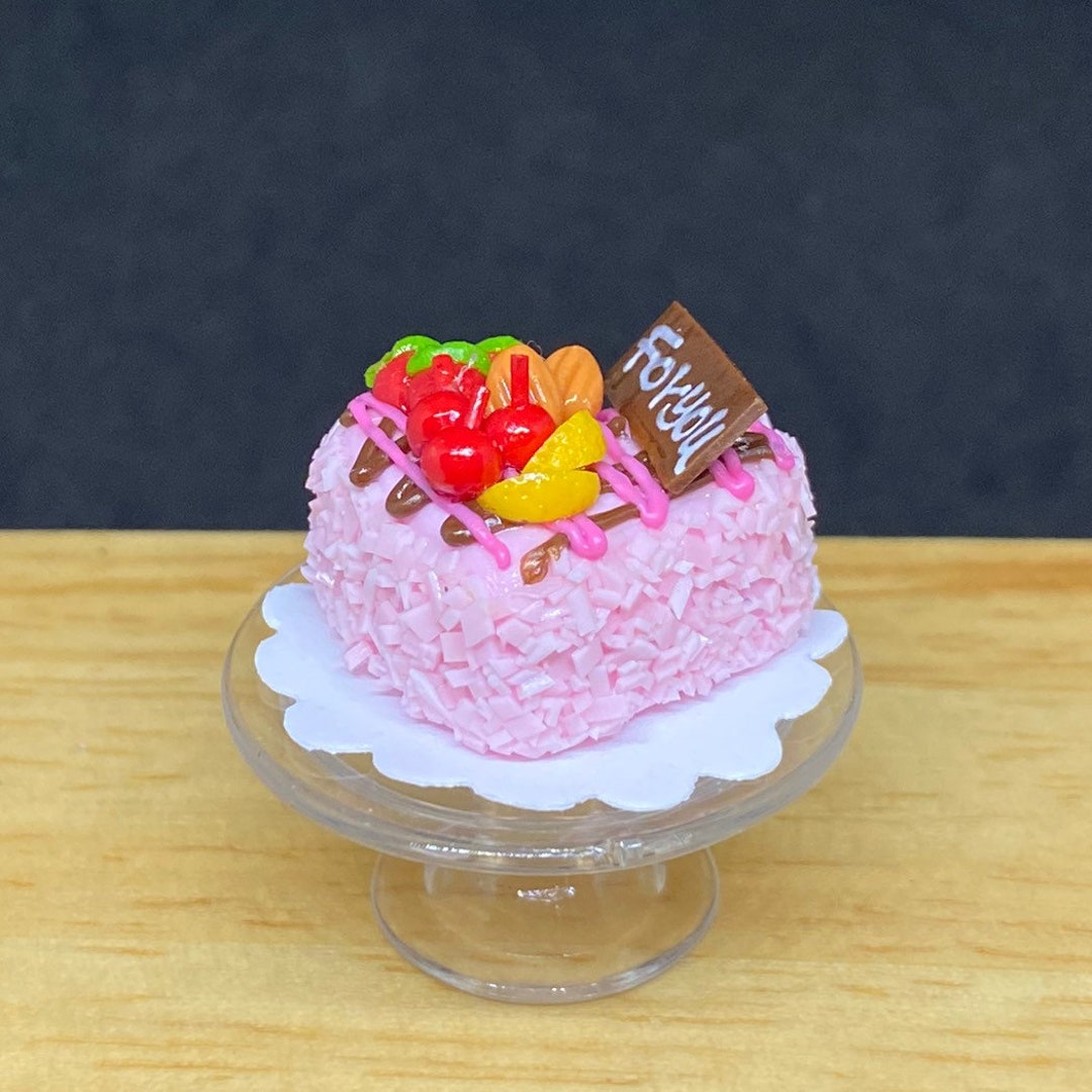 thumbnail image 2 of Dollhouse Miniatures Milk Cream Candy And Chocolate Fancy Cup Cake On Tier 2 of 11