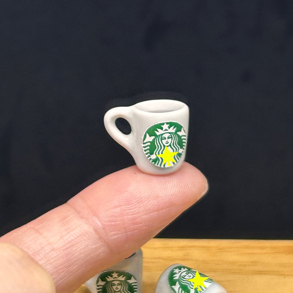 2 Pcs. Miniature Starbuck Coffee,miniature Starbucks,miniature Mug