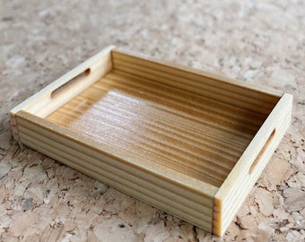 Miniature Wood Tray,Miniature tray,Miniature Food Tray,Dollhouse Tray,Dollhouse Miniature Wooden Tray