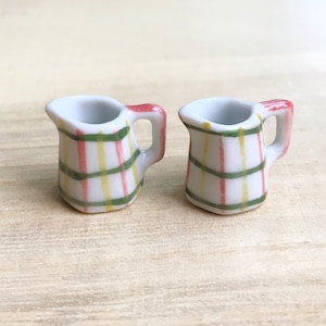 2 pcs.Miniature Pitcher,Miniature Empty Pitchers,Dollhouse Pitcher,Miniature Water Pitcher,Miniature Vase,Pitchers