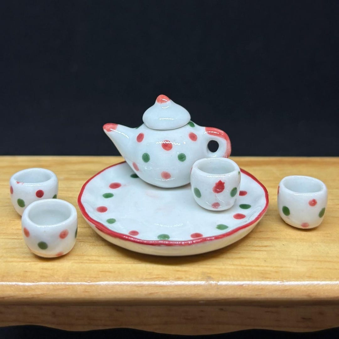 Miniature Tea Set,miniature Chinese Tea Set,miniature Drink,dolls House ...