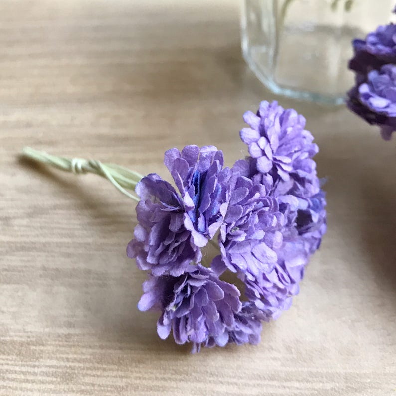 50/100pcs.10mm.miniature Mulberry Paper Gypsophilaminiature Etsy