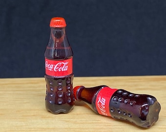 2pcs.or 5pcs. Miniature Coca Cola Bottle,Miniature Coke,Resin Bottle,Miniature Sweets,Miniature cola Bottle