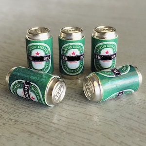 Miniature Beer,Miniature Beer Cans,Miniature Alcohol, miniature Cans, Miniature Drink, Dollhouse Beer cans,CN003