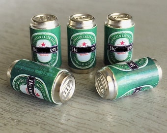 Miniature Beer,Miniature Beer Cans,Miniature Alcohol, miniature Cans, Miniature Drink, Dollhouse Beer cans,CN003