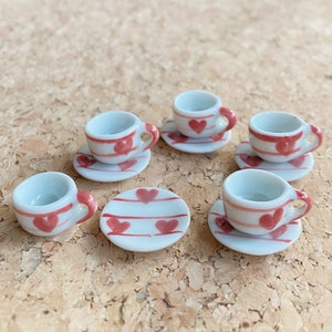 5 Miniature Empty Coffee Cup Set Miniature,Dollhouse Coffee Cup,Miniature Coffee,Dollhouse Coffee,Mini Coffee Cup,Dollhouse DIY