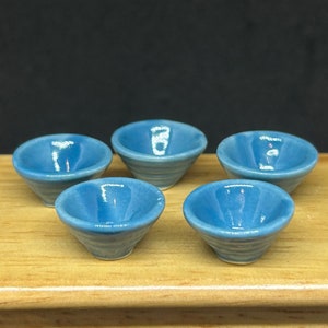 5 Miniature Bowl,Mini Ceramic  Bowl,Miniature food Bowl,Miniature Plate, Dollhouse Bowl,Dollhouse Accessories,Dollhouse Plate