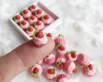 8 pcs.Miniature Cupcake.,Miniature Cake,Miniature Bakery,Miniature Sweet,Dollhouse cake,miniature cabochon,miniature jewelry,DIY