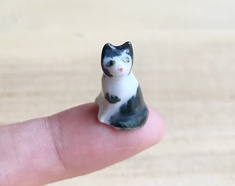 Miniatyrkatt, Miniatyrdjur, Liten katt, Kattunge, Dockor och miniatyrer, Dockhus, Katt, Handgjord, presentidéer, Miniatyrkattunge, Katt