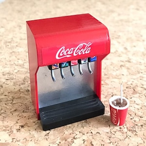 Miniatur Coca Cola Maschine,Miniatur Cola Tasse,Miniatur Möbel,Miniatur Cola,Coke