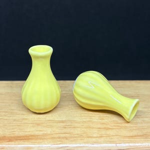 2 pcs.Miniature Vase,Ceramic Vase Miniature,Dollhouse Vase,Miniature Flower Vase,Dollhouse Flower Vase,Vase,Ceramic Vase