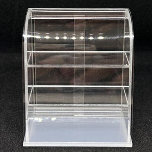 Miniatuurbakkerijdisplay, miniatuurstandaard, miniatuurmeubels, poppenhuis leeg acrylvitrine, poppenhuisdisplay, poppenhuismeubilair