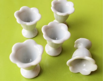 5 Miniature Icecream Glass,Miniature Ceramic Glass,Dollhouse Icecream cup,Miniature icecream,Dollhouse Icecream DIY
