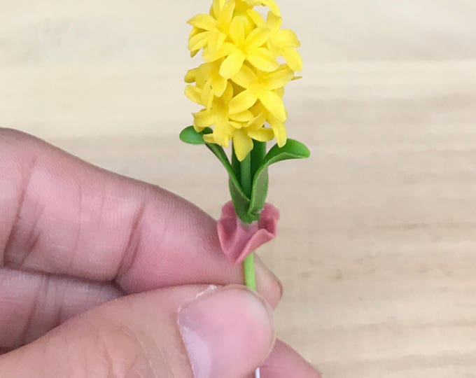 Miniature Flower,Miniature Flower Pot,Miniature Vase,Dollhouse Flower,Miniature Garden,Dollhouse Flower Pot,Dollhouse,Clay Flowers