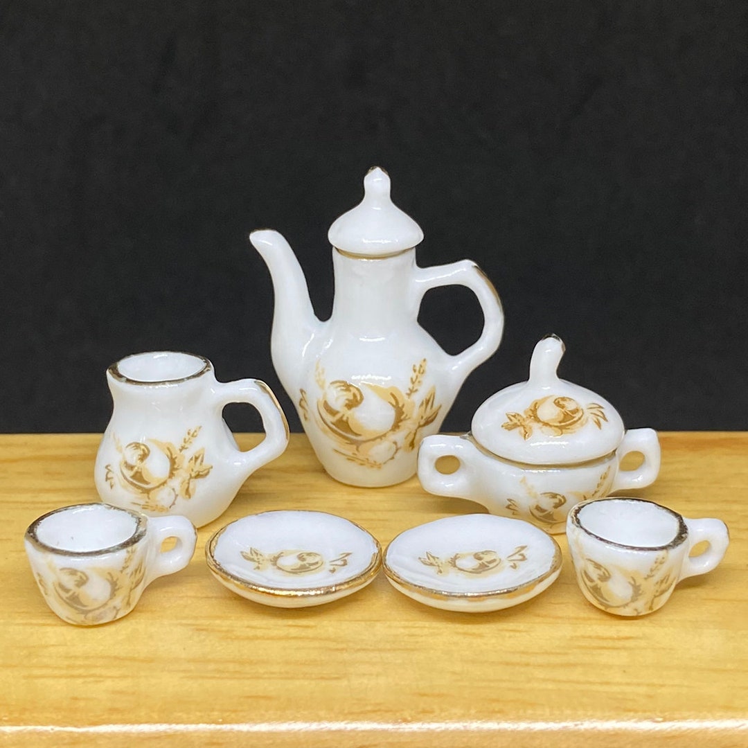 Miniature Tea Setminiature English Tea Setminiature Coffee Etsy