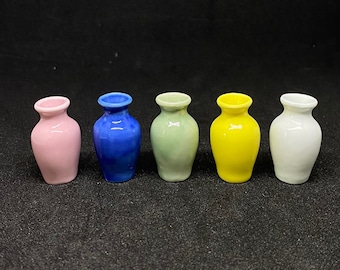 Miniature Vase,Ceramic Vase Miniature,Dollhouse Vase,Miniature Flower Vase,Dollhouse Flower Vase,Vase,Ceramic Vase,flower