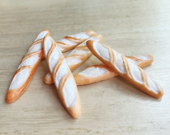 5Pcs.Miniature Bread,Miniature Bakery,Dolls house,Dolls House bakery,Dolls house bread,Miniature bakery,polymer clay bread,Miniature