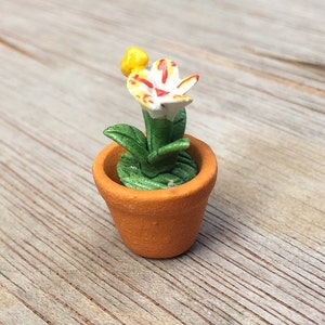 Miniature Flower Pot,Miniature Flower,Dollhouse Garden,Miniature Flower Vase,Dollhouse Flower,dollhouse flower pot,Flower image 3